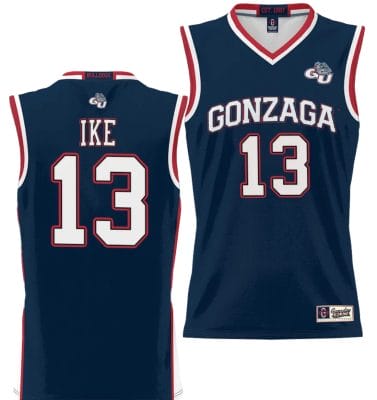Graham Ike Jersey #13 Gonzaga Bulldogs NIL College Basketball Lightweight Black