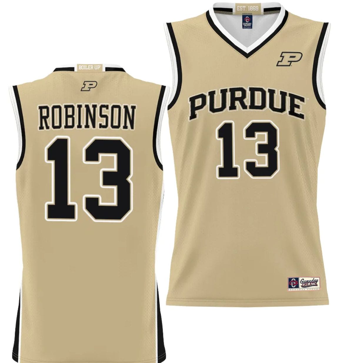 Glenn Robinson Jersey #13 Purdue Boilermakers NIL College Basketball Lightweight Gold 1 Glenn Robinson Jersey #13 Purdue Boilermakers NIL College Basketball Lightweight Gold