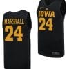 Gabbie Marshall Jersey #24 Iowa Hawkeyes Basketball uniform 2023-24 Black