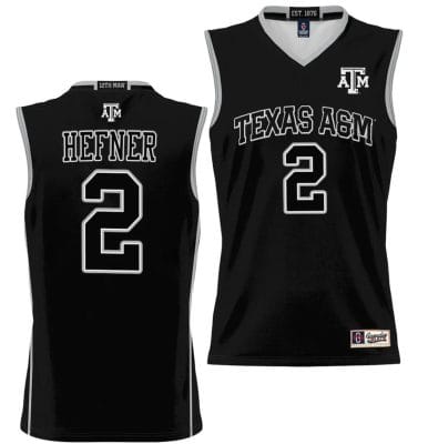 Hayden Hefner Jersey #2 Texas Aggies NIL College Basketball Jersey Lightweight Black 8 Hayden Hefner Jersey #2 Texas Aggies NIL College Basketball Jersey Lightweight Black