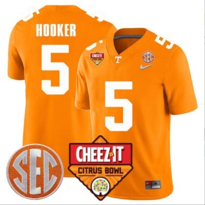 Hendon Hooker Jersey #5 Tennessee Volunteers Football Cheez It Citrus Bowl Patch Orange