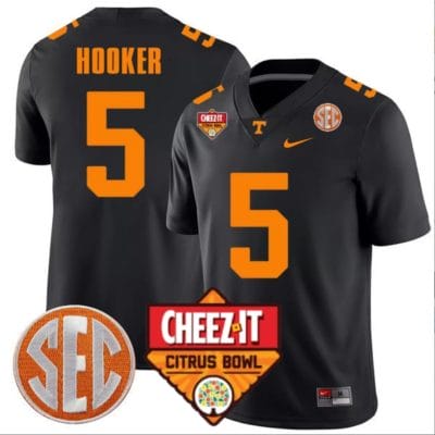Hendon Hooker Jersey #5 Tennessee Volunteers Football Cheez It Citrus Bowl Patch Black 8 Hendon Hooker Jersey #5 Tennessee Volunteers Football Cheez It Citrus Bowl Patch Black