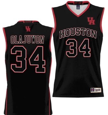 Hakeem Olajuwon Jersey #34 Houston Cougars NIL College Basketball Lightweight Black