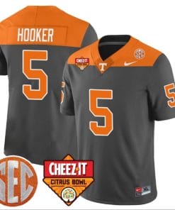 Hendon Hooker Jersey #5 Tennessee Volunteers Football Cheez It Citrus Bowl Patch Gray
