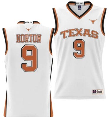 Ithiel Horton Jersey #9 Texas Longhorns NIL College Basketball Lightweight White 8 Ithiel Horton Jersey #9 Texas Longhorns NIL College Basketball Lightweight White