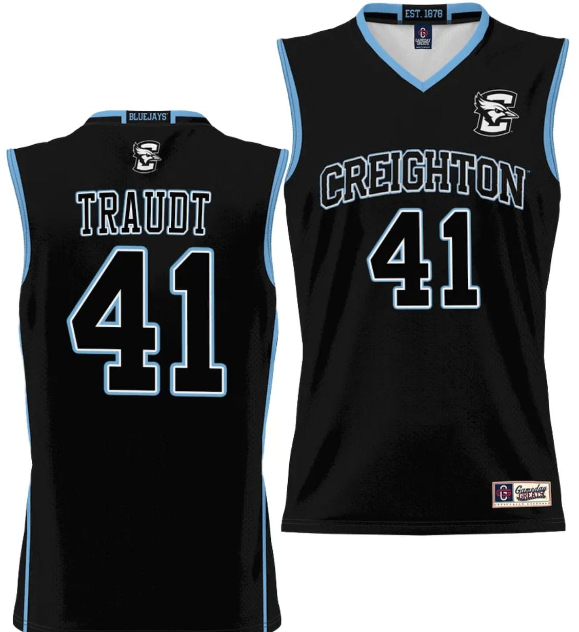 Isaac Traudt Jersey #41 Creighton Bluejays College NIL Basketball Lightweight Black 1 Isaac Traudt Jersey #41 Creighton Bluejays College NIL Basketball Lightweight Black