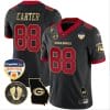 Jalen Carter Jersey #88 Georgia Bulldogs Vapor Limited Orange Bowl Patch Black Gold Trim 5 Jalen Carter Jersey #88 Georgia Bulldogs Vapor Limited Orange Bowl Patch Black Gold Trim