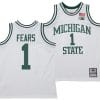Jeremy Fears Jersey #1 Michigan State Spartans 125th Basketball Anniversary 1990 Throwback White