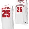 John Blackwell Jersey #25 Wisconsin Badgers By the Players Basketball 2023-24 White