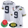 JJ McCarthy Jersey #9 Michigan Wolverines 1000 Wins & Rose Bowl Patch Special White 5 JJ McCarthy Jersey #9 Michigan Wolverines 1000 Wins & Rose Bowl Patch Special White