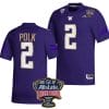 Ja'Lynn Polk Jersey #2 Washington Huskies Allstate Sugar Bowl Patch 2024 College Football Purple