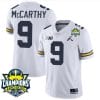 JJ McCarthy Jersey #9 Michigan Wolverines 2023 Big Ten Champions Patch Stitched White 4 JJ McCarthy Jersey #9 Michigan Wolverines 2023 Big Ten Champions Patch Stitched White