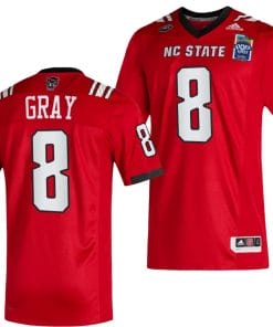 Julian Gray Jersey #8 NC State Wolfpack 2023 Pop-Tarts Bowl Football Red