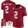 Jase McClellan Jersey #2 Alabama Crimson Rose Bowl Patch Football Crimson 4 Jase McClellan Jersey #2 Alabama Crimson Rose Bowl Patch Football Crimson