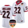 Javon Bullard Jersey #22 Georgia Bulldogs Orange Bowl Patch 2023 College Football White