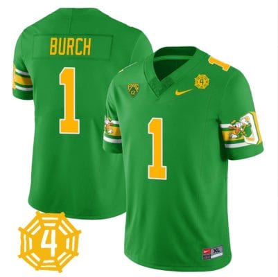 Jordan Burch Jersey #1 Oregon Ducks Honor Spencer Webb Patch Football Green 8 Jordan Burch Jersey #1 Oregon Ducks Honor Spencer Webb Patch Football Green
