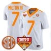 Joe Milton III Jersey #7 Tennessee Volunteers Football Cheez It Citrus Bowl Patch White 5 Joe Milton III Jersey #7 Tennessee Volunteers Football Cheez It Citrus Bowl Patch White