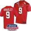 Jerand Bradley Jersey #9 Texas Tech Red Raiders Independence Bowl Patch Football 2023 Red