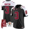 Jermaine Burton Jersey #3 Alabama Crimson Rose Bowl Patch Football Black Alternate