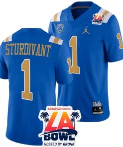 J Michael Sturdivant Jersey #1 UCLA Bruins 2023 LA Bowl College Football Blue