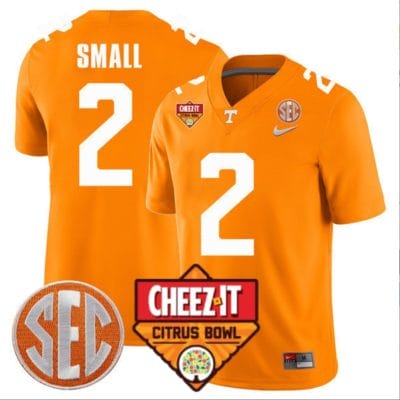 Jabari Small Jersey #2 Tennessee Volunteers Football Cheez It Citrus Bowl Patch Orange