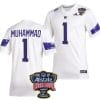 Jabbar Muhammad Jersey #1 Washington Huskies Allstate Sugar Bowl Patch 2024 College Football White 4 Jabbar Muhammad Jersey #1 Washington Huskies Allstate Sugar Bowl Patch 2024 College Football White