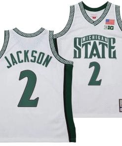 Jaren Jackson Jr Jersey #2 Michigan State Spartans 125th Basketball Anniversary 1999 Throwback White