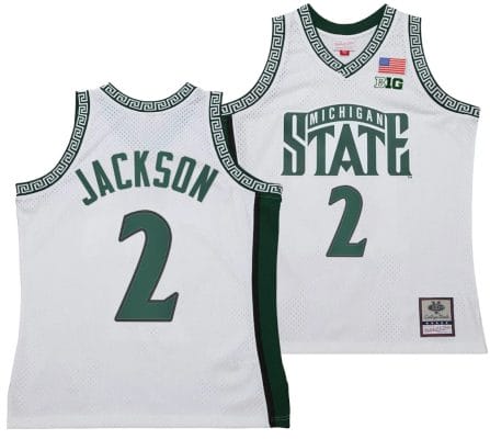 Jaren Jackson Jr Jersey #2 Michigan State Spartans 125th Basketball Anniversary 1999 Throwback White