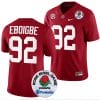 Justin Eboigbe Jersey #92 Alabama Crimson Tide Rose Bowl Game 2024 Patch College Football Playoff Crimson 5 Justin Eboigbe Jersey #92 Alabama Crimson Tide Rose Bowl Game 2024 Patch College Football Playoff Crimson