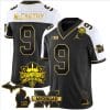 JJ McCarthy Jersey #9 Michigan Wolverines 2023 Big Ten Champions Patch Stitched Gold Alternate 4 JJ McCarthy Jersey #9 Michigan Wolverines 2023 Big Ten Champions Patch Stitched Gold Alternate