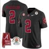 Jase McClellan Jersey #2 Alabama Crimson Rose Bowl Patch Football Black 4 Jase McClellan Jersey #2 Alabama Crimson Rose Bowl Patch Football Black