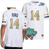 Jaylon King Jersey #14 Georgia Tech Yellow Jackets 2023 Gasparilla Bowl Patch Football White