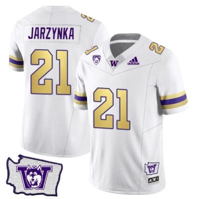 Joe Jarzynka Jersey #21 Washington Huskies Washington Map Patch Football Husky Royalty 8 Joe Jarzynka Jersey #21 Washington Huskies Washington Map Patch Football Husky Royalty