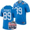 JJ Pegues Jersey #89 Ole Miss Rebels Peach Bowl Patch 2024 College Football Blue
