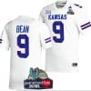 Jason Bean Jersey #9 Kansas Jayhawks 2023 Guaranteed Rate Bowl Champs MVP Football White 4 Jason Bean Jersey #9 Kansas Jayhawks 2023 Guaranteed Rate Bowl Champs MVP Football White