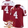 Jalen Milroe Jersey #4 Alabama Crimson SEC Championship 2023 Patch Vapor Limited Football Crimson Alternate 5 Jalen Milroe Jersey #4 Alabama Crimson SEC Championship 2023 Patch Vapor Limited Football Crimson Alternate