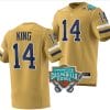 Jaylon King Jersey #14 Georgia Tech Yellow Jackets 2023 Gasparilla Bowl Patch Football Brown