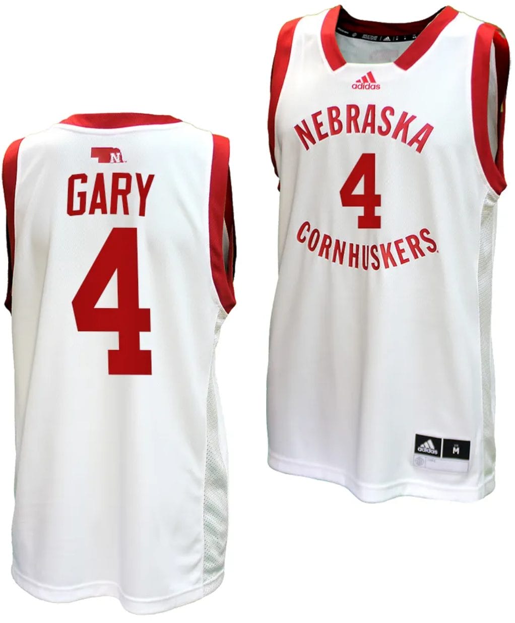 Juwan Gary Jersey #4 Nebraska Cornhuskers Basketball Home Uniform 2023-24 White 1 Juwan Gary Jersey #4 Nebraska Cornhuskers Basketball Home Uniform 2023-24 White