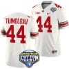 JT Tuimoloau Jersey #44 Ohio State Buckeyes Cotton Bowl Patch 2023 Football White