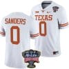 JaTavion Sanders Jersey #0 Texas Longhorns Allstate Sugar Bowl Patch 2024 College Football White
