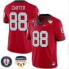 Jalen Carter Jersey #88 Georgia Bulldogs Orange Bowl Patch Football Stitched Red 4 Jalen Carter Jersey #88 Georgia Bulldogs Orange Bowl Patch Football Stitched Red
