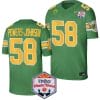 Jackson Powers Johnson Jersey #58 Oregon Ducks Fiesta Bowl Patch 2024 Football Playoff Green