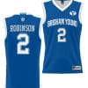 Jaxson Robinson Jersey #2 BYU Cougars NIL College Basketball Jersey Lightweight Royal 4 Jaxson Robinson Jersey #2 BYU Cougars NIL College Basketball Jersey Lightweight Royal