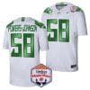 Jackson Powers Johnson Jersey #58 Oregon Ducks Fiesta Bowl Patch 2024 Football White