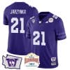 Joe Jarzynka Jersey #21 Washington Huskies Alamo Bowl Patch Football Purple