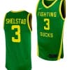 Jackson Shelstad Jersey #3 Oregon Ducks Replica College Basketball uniform Green 5 Jackson Shelstad Jersey #3 Oregon Ducks Replica College Basketball uniform Green