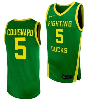 Jermaine Couisnard Jersey #5 Oregon Ducks Replica College Basketball uniform Green 8 Jermaine Couisnard Jersey #5 Oregon Ducks Replica College Basketball uniform Green