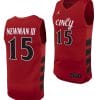 John Newman III Jersey #15 Cincinnati Bearcats College Basketball Replica 2023-24 Red