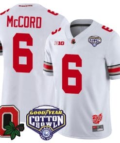 Kyle Mccord Jersey #6 Ohio State Buckeyes Good Year Cotton Bowl Patch Football White