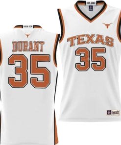 Kevin Durant Jersey #35 Texas Longhorns NIL College Basketball Lightweight White